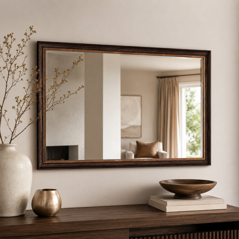 Miroir mural de salle de bain Midgegooroo, H 40 po x l 28 po