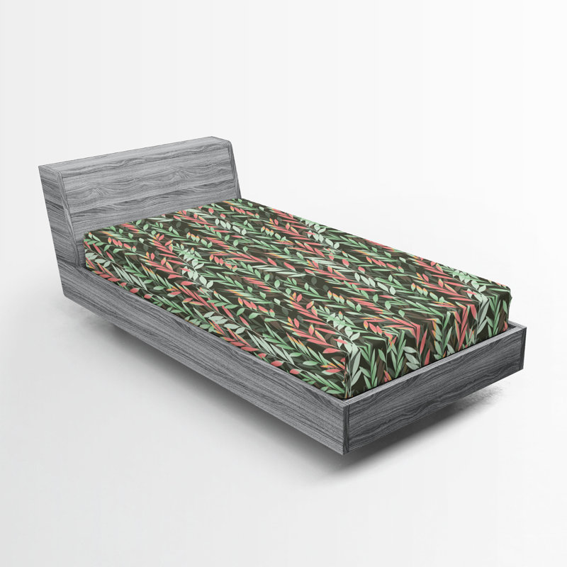 Drap-housse Ambesonne Jungle Leaves