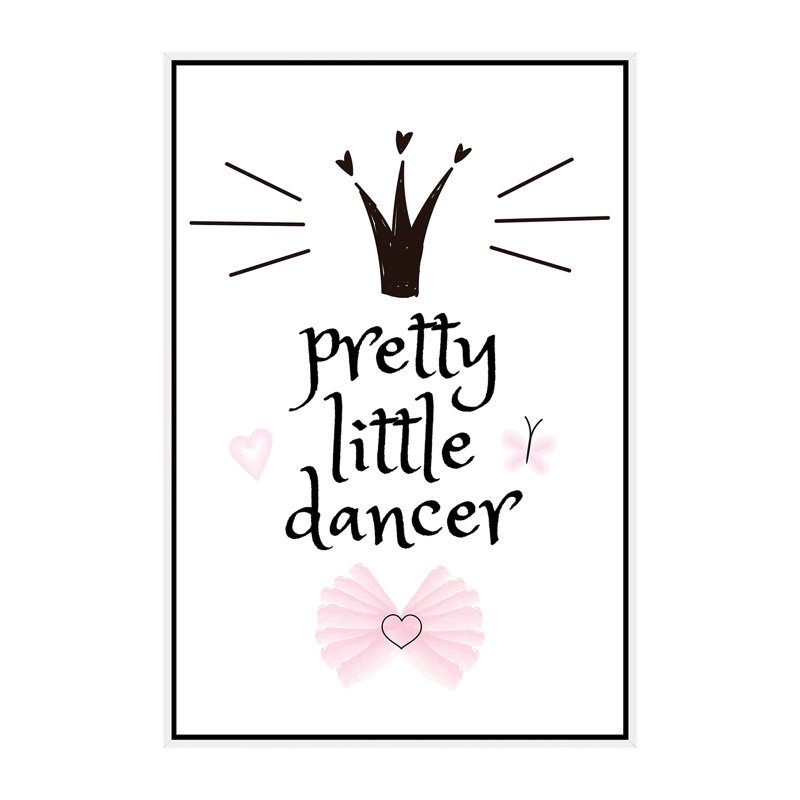 «Pretty Little Dancer», reproduction d'impression, Aucun mat, H 60 po x l 40po x P 1,5 po, Toile blanche encadrée