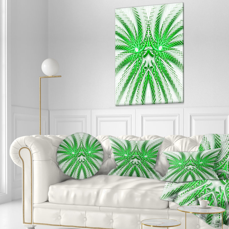 Coussin lombaire , Vert / blanc
