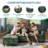 Arale 98'' Chenille Upholstered U Shaped Modular Sectionals-129177392