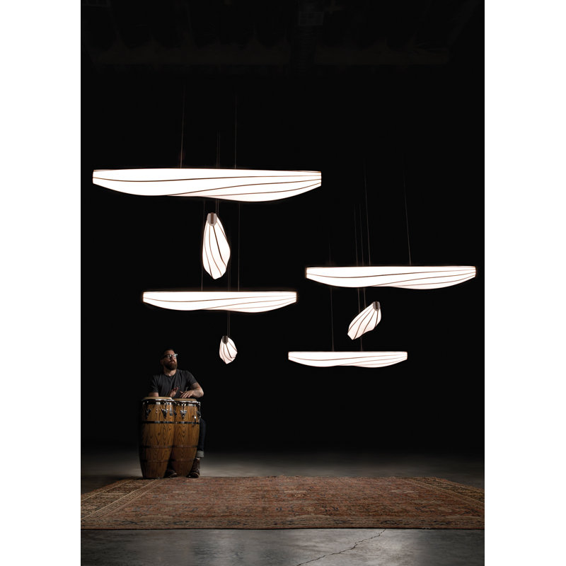 Lenis 1 - Light Pendant, 120V, 3500K, Walnut