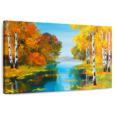 Bouleaux Autumn River
