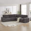 Canapé cylindrique en L 110 po Cylan-1887405047