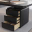 Bureau rectangulaire noir en bois massif + fer avec 3 tiroirs-1357029306-1608090643