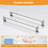60'' W X 74'' H Door Double Sliding Opening Frameless Design Shower Door With 8Mm Easy Clear Tempered Glass-124402461