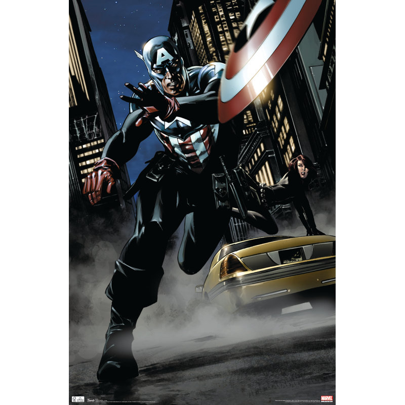 Impression sur papier pour capitaine américain-comic
