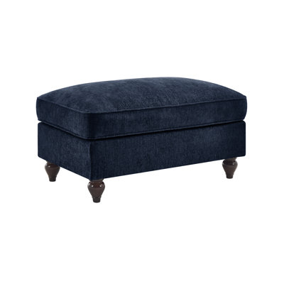 Chenille Ottoman For Living Room – Perfect Footrest, Spare Seat & Decorative Accent