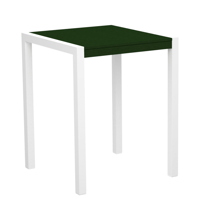Table de comptoir POLYWOOD MOD, Blanc, Vert, L 35,18 po x P 35,18 po