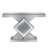Rillamas LED Lighting Mirrored Console Table Crushed Diamond Inlay