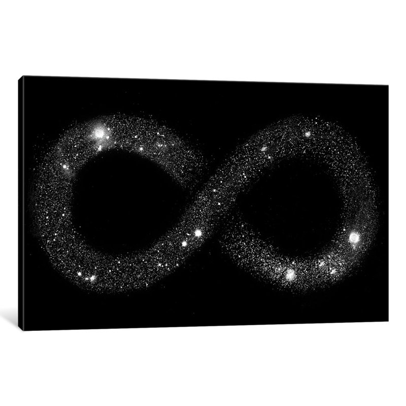 « univers infinity », impression sur toile tendue, H 8 po x l 12 po x P 0,75 po