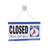 Fixturedisplays® Window Sign Reversible Open Sign Closed Sign Door Sign Suction Cup & Chain 19533