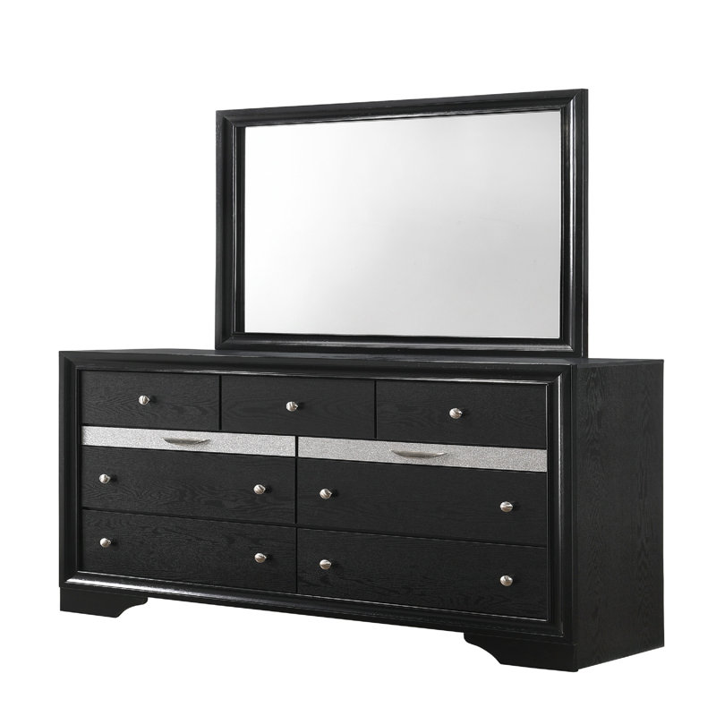 Mobilier de chambre en bois massif de luxe moderne 1 pièce Glam