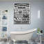 «Golden Bathroom Rules» sur toile-1065550831