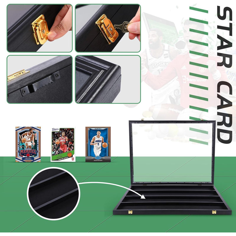 MUKE 30.7'' W 2.17'' D PVC Player Card Case