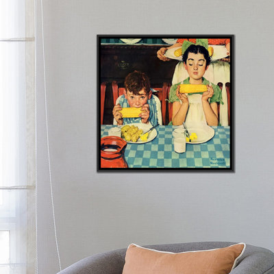 Rihamna " Who's Having More Fun (Kids Eating Corn) " by Norman Rockwell