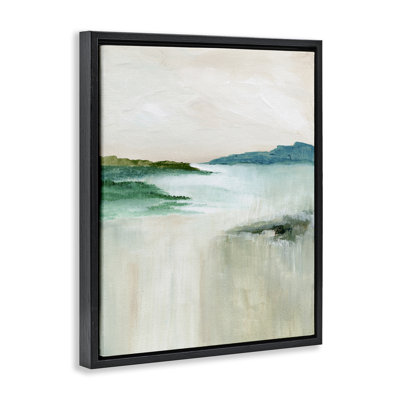 «Blue Tone Misty Landscape», art mural encadré par Nikita Jariwala