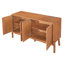 Buffet 4 portes rétro avec poignées en métal-620280363