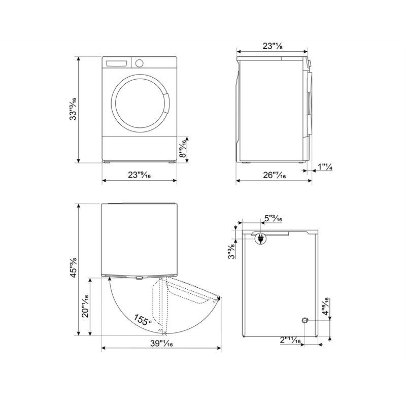 24" Heat Pump Front Loader Dryer
