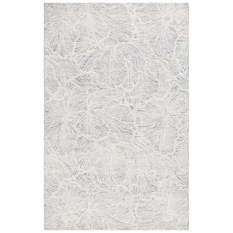Tapis en coton touffeté à la main en coton et en latex Kanaiyah, Rectangle 6 pi x 9 pi