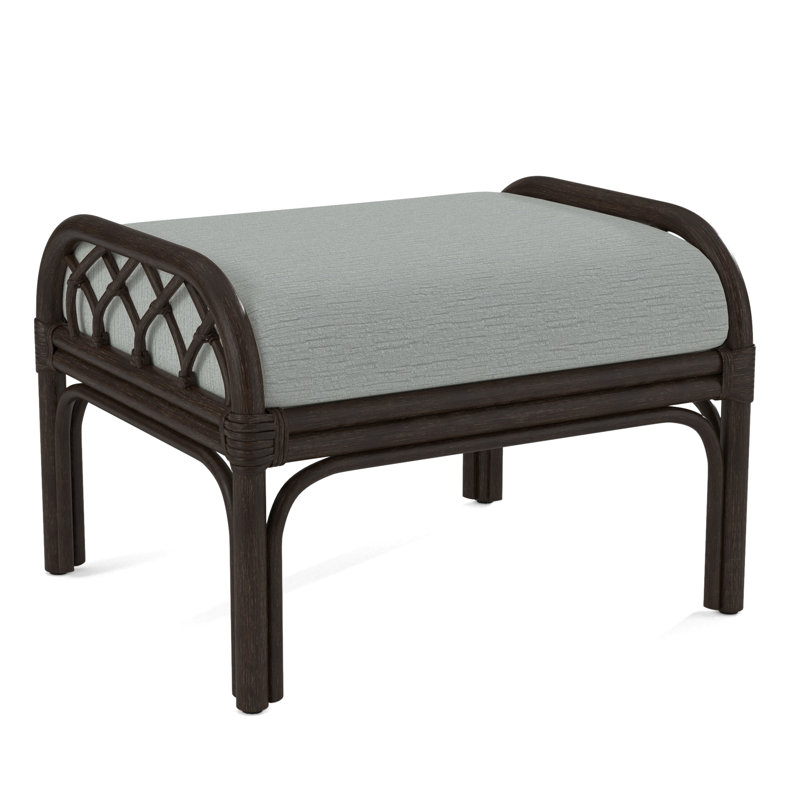 Repose-pieds rectangulaire Edgewater, Brown Geometric, 0456-33, Java
