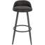 Ackeron Upholstered Counter Stool with Metal Frame-339416064