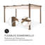 Pantheon 3m x 4m Aluminum Pergola-104563905-104563906