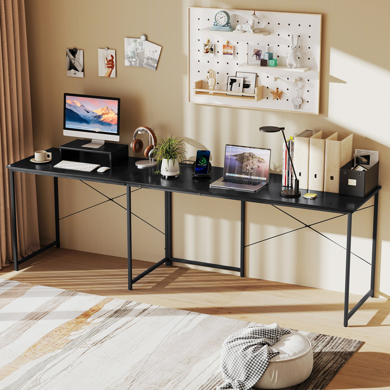 Moorhouse Steel Writing Desk, Black/Black
