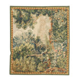 Hand-Knotted High-Quality Cream, Green, and Blue Area Rug