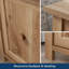 Table de chevet, finition brune