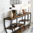 Industrial Console Table Entryway Sofa Table with Shelves-66901288
