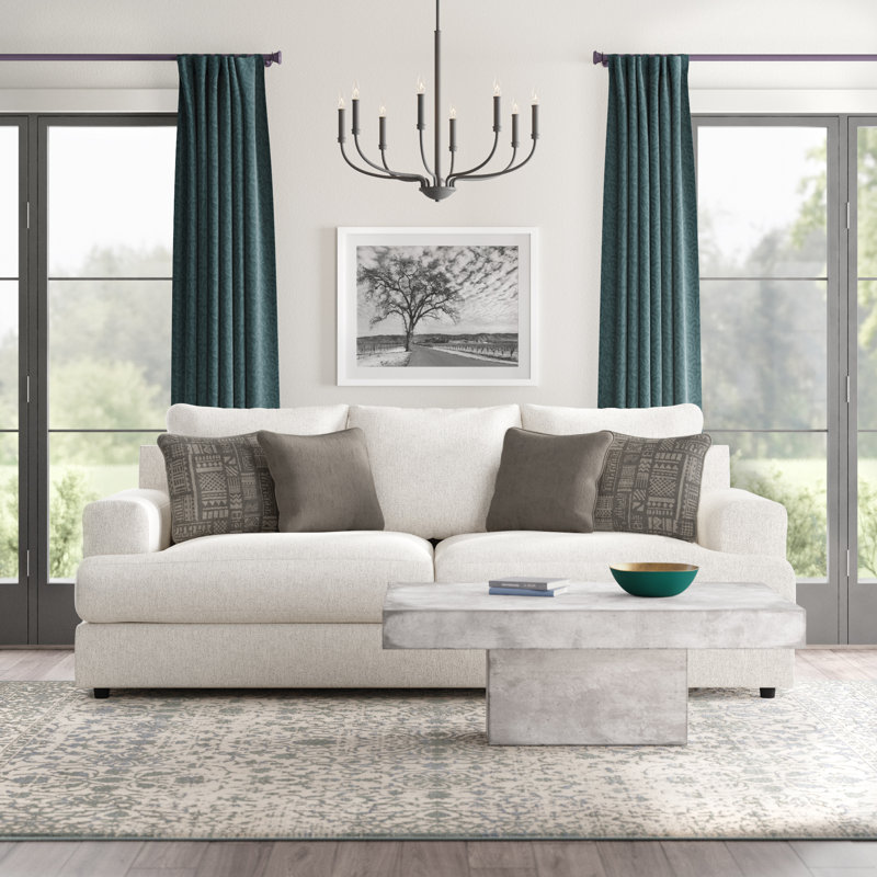 North Andover Upholstered Sofa, Stone, 39" H x 96" W x 40" D