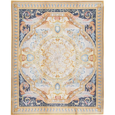 Savonnerie One-of-a-Kind Rectangle 9'7" X 12' Hand Knotted Area Rug