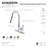 Kingston Brass Continental Single-Handle Pull-Down Kitchen Faucet-28237136