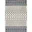 Tapis imitation cachemire à rayures géométriques-115294610
