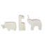 Sculpture de petits animaux safari en marbre Cole and Grey-20641874-20641873