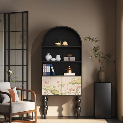 Modern simple multi-functional arch bookcase