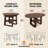 Extendable Dining Table 4-6 Seat Dining Table