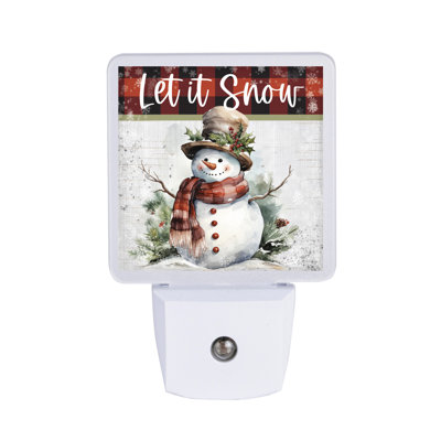 Let It Snow Nightlight - Let Your Light Shine LED Inspirational Night Light