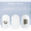 Armoire de salle de bain autoportante l 13,5 po x H 65 po x P 7,75 po