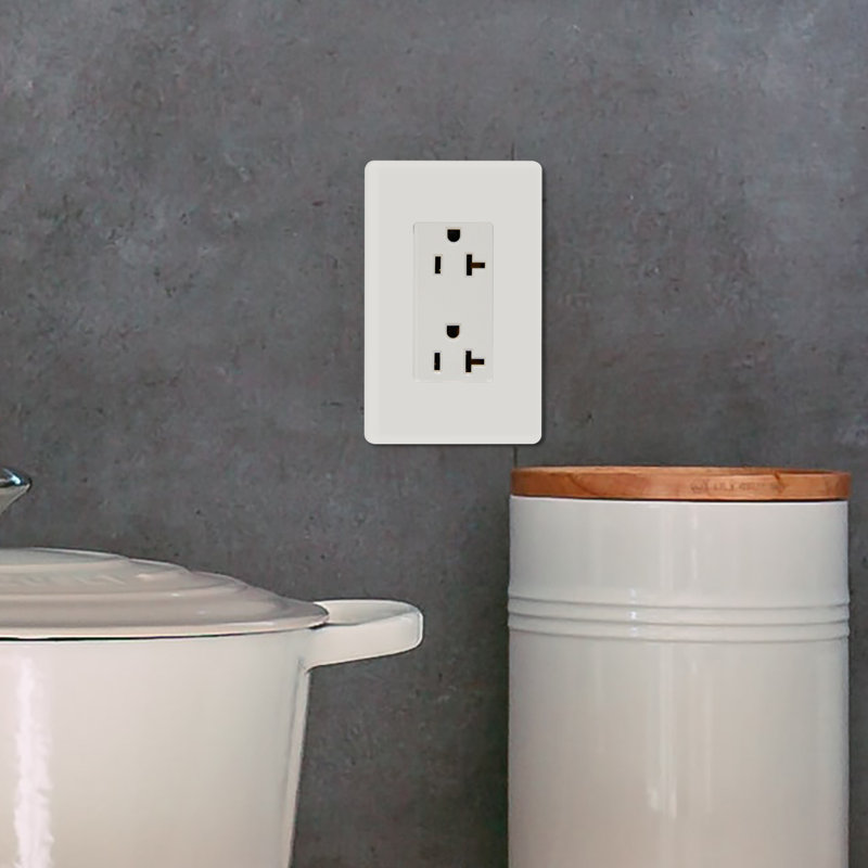 Faith 10-Pack White Thermoplastic Duplex Receptacle Outlets