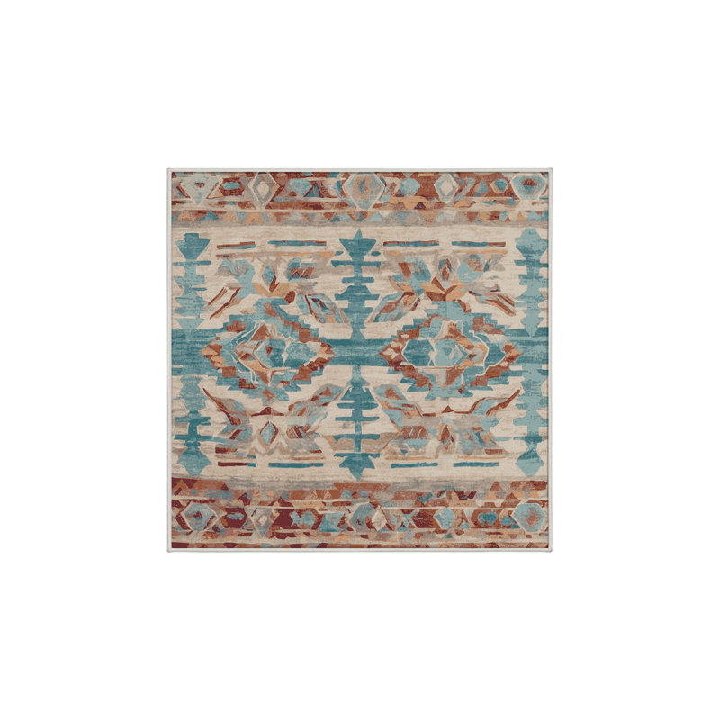 Tapis vert soyeux et moelleux, Carré 5 pi