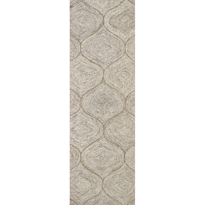 Gaige Wool Geometric Indoor Rug, Rectangle 5' x 8'