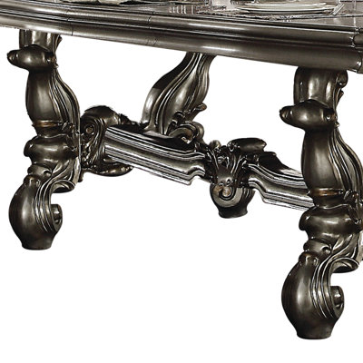 Meaux Extendable Solid Wood Top Dining Table