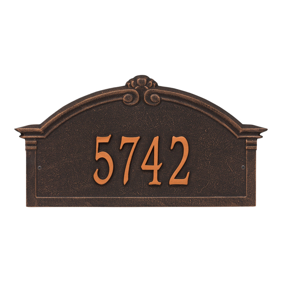 Roselyn Personalized Arch Grande 1-Line Wall Address Plaque Whitehall Products Plaque 