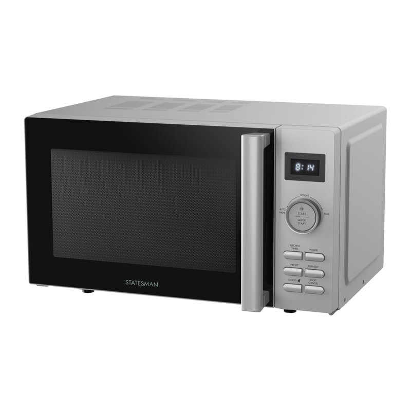 Statesman 20L 800W Digital Solo Microwave Black, Silver