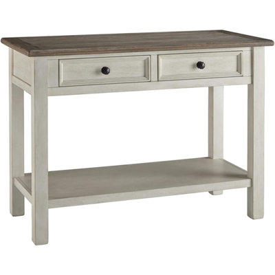 Two-Tone Farmhouse Sofa Table – Antique Cream