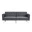 Canapé-lit Canapé-lit pliant convertible gris foncé