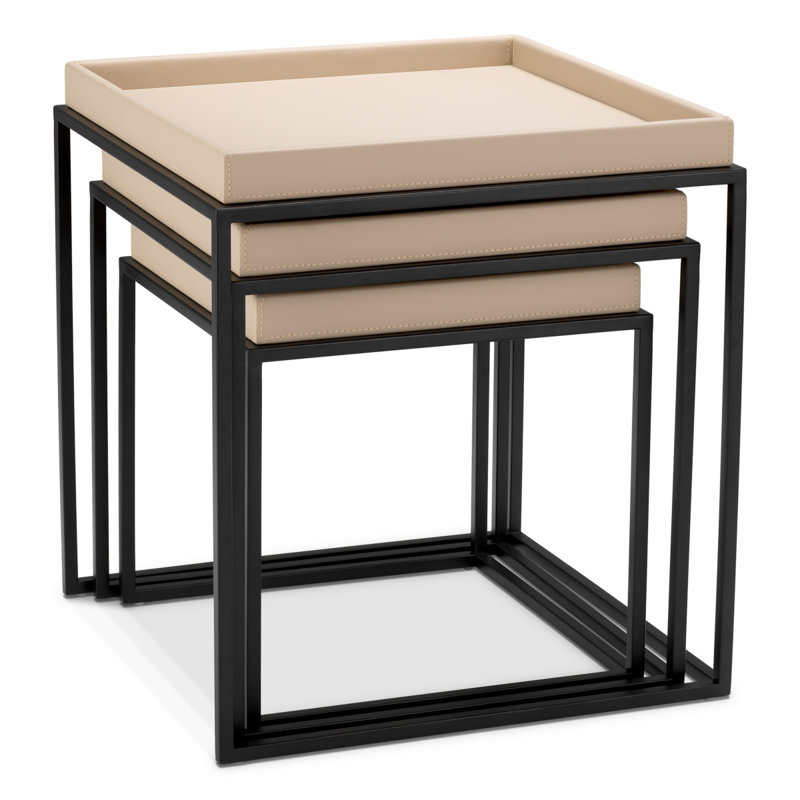 Side Table Léonard Matte Black Finish