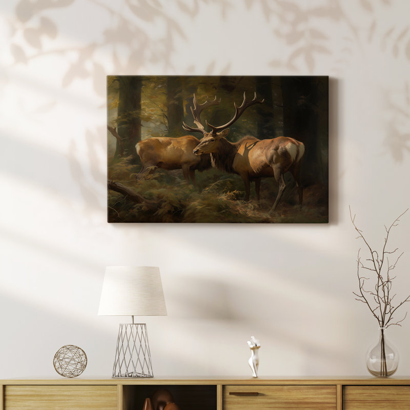 Animaux, série de paysages, H 12 po x l 18 po